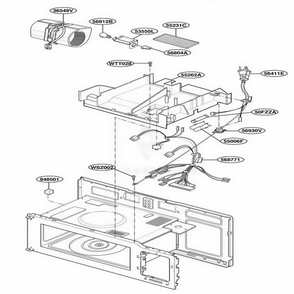 Interior Parts 2 Diagram and Parts List for TMH14XLB1 AB1EEST LG Range