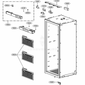 Part Location Diagram of MAZ66006402 LG BRACKET,COVER