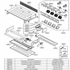 L3 Chassis Diagram and Parts List for ARNU243L3G4 ANWALUS LG Air Conditioner