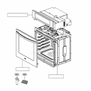 Main Diagram and Parts List for LWS3063ST ASTLLGA LG Wall Oven