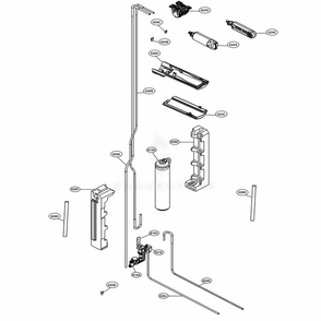 Water Purifier Part Diagram and Parts List for LSSB2692ST ASTCNA2 LG Refrigerator