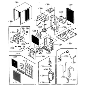 Part Location Diagram of 4995A20227C LG Case Assembly,Control