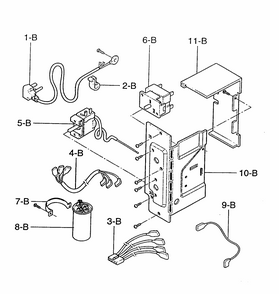 Cabinet Parts Diagram and Parts List for 58071073100  Kenmore Air Conditioner