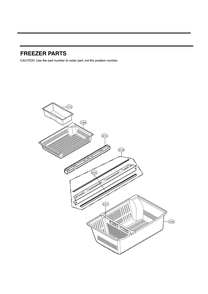 Freezer Parts Diagram and Parts List for GC-L28ANKJM ASBCSE0 LG Refrigerator