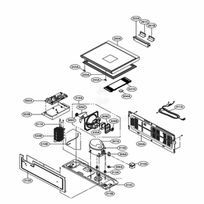 Main 1 Diagram and Parts List for LRKNC0505V ANSCNA0 LG Refrigerator