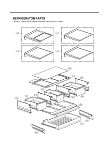 Refrigerator Parts Diagram and Parts List for GR-X266DSMM ASTCNA0 LG Refrigerator