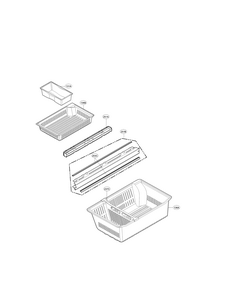 Freezer Parts Diagram and Parts List for 79572495610  Kenmore Refrigerator