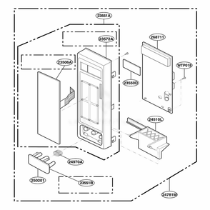 Part Location Diagram of 6871W1S068U LG PWB(PCB) ASSEMBLY,SU