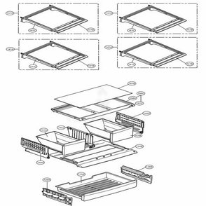 Refrigerator Parts Diagram and Parts List for 71036 ATICSE0 LG Refrigerator