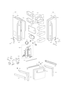 Part Location Diagram of AED37133157 LG HANDLE ASSEMBLY,FREEZER