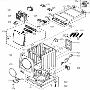 Part Location Diagram of ADC75006426 LG DOOR ASSEMBLY