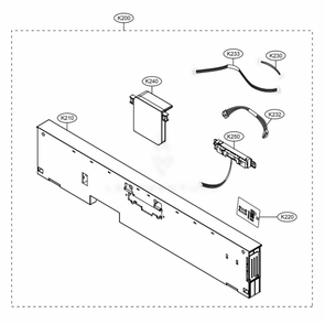 Panel Assembly Diagram and Parts List for LSDT9908SS ASSESNA LG Range