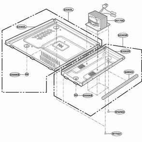 Base Plate Parts Diagram and Parts List for PLMB186CC ASBEGEF LG Wall Oven