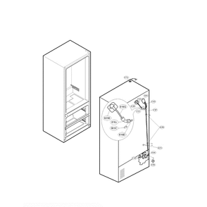 Valve And Water Diagram and Parts List for LMX25984SB 00 LG Refrigerator