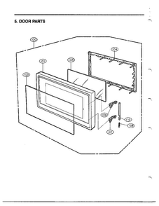 Complete Microwave Assembly Page 6 Diagram and Parts List for MA-860M  LG Microwave