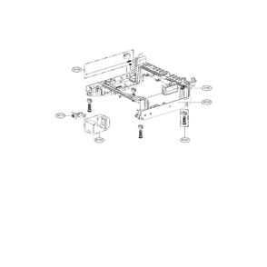 Base Assembly Diagram and Parts List for LDS5040ST 00 LG Dishwasher