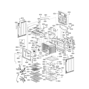 Cavity Diagram and Parts List for LRG3097ST 00 LG Range