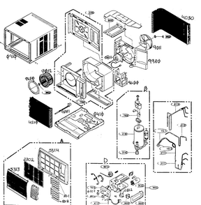 Part Location Diagram of 5416A20012A LG COMPRESSOR