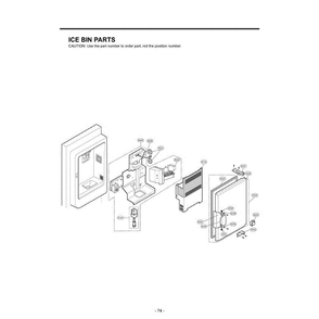 Section 7 Diagram and Parts List for LFX25960ST ASTCLGA LG Refrigerator