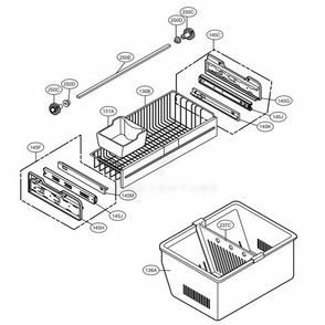 Freezer Parts Diagram and Parts List for 78506 ATI4SER LG Refrigerator