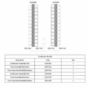Main 1 Diagram and Parts List for ACAH020HDTB AAAAAAU LG Air Conditioner