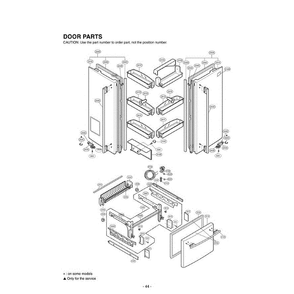 Section 4 Diagram and Parts List for LFD25860SB AWBCLGA LG Refrigerator