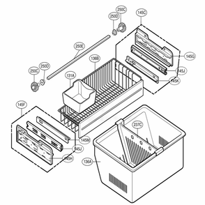 Freezer Parts Diagram and Parts List for 78712 ASWCSER LG Refrigerator