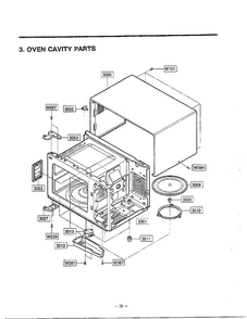 Complete Microwave Oven Page 4 Diagram and Parts List for MA-1171S  LG Microwave
