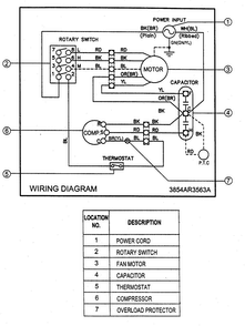 Wiring Diagram Diagram and Parts List for LXA1010ACL  LG Air Conditioner
