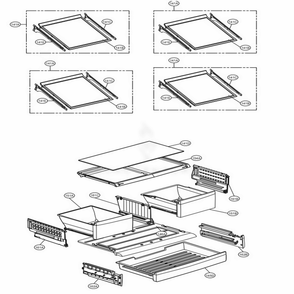 Refrigerator Parts Diagram and Parts List for LFC28768SB AWBCNA2 LG Refrigerator