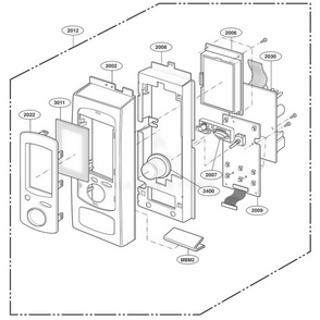 Part Location Diagram of 5020W1A028C LG BUTTON