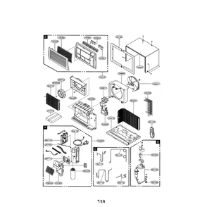 Air Conditioner Diagram and Parts List for LT0816CER 00 LG Air Conditioner