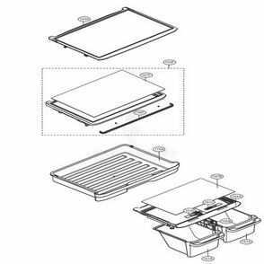 Refrigerator Parts Diagram and Parts List for 79432 ASWCSE7 LG Refrigerator