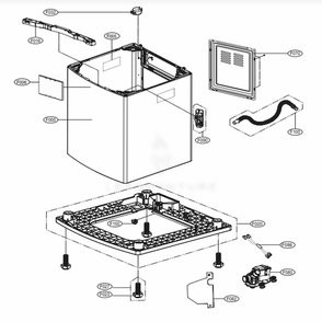 Part Location Diagram of AAN73431006 LG BASE ASSEMBLY,CABINET