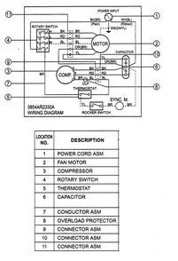 Wiring Diagram Diagram and Parts List for LW-A0510CL  LG Air Conditioner