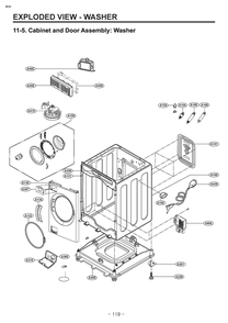 Diagram 4 Diagram and Parts List for W3S1CWUBWVM ABWEUUS LG Washer