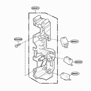 Latch Board Parts Diagram and Parts List for SCA2000BCC ABSEGEU LG Range