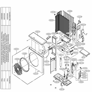 Outdoor Unit Diagram and Parts List for LSU308HV AWHBEUS LG Air Conditioner
