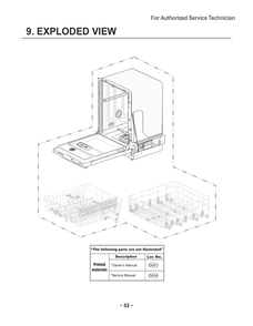 Diagram 1 Diagram and Parts List for D1426DB1 ABDEEUS LG Dishwasher