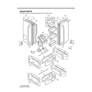 Section 1 Diagram and Parts List for LMX25981SW ASW1LGA LG Refrigerator