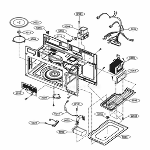 Part Location Diagram of EBJ60664609 LG High Voltage Transformer