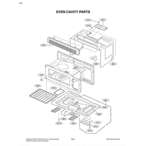 Section 6 Diagram and Parts List for MVH1670ST CSBEGSE LG Microwave Oven Combo