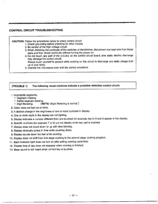 Trouble Shooting Guide Page 2 Diagram and Parts List for MA-1171S  LG Microwave