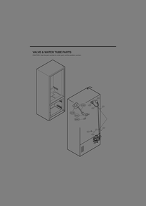 Valve And Water Tube Parts Diagram and Parts List for GR-L268LSJM ASBCNA0 LG Refrigerator