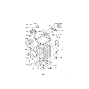 Part Location Diagram of ADC74154906 LG DOOR ASSEMBLY