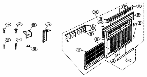 Replacement Part List Ga-0950cc Diagram and Parts List for GA-0911CC  LG Air Conditioner