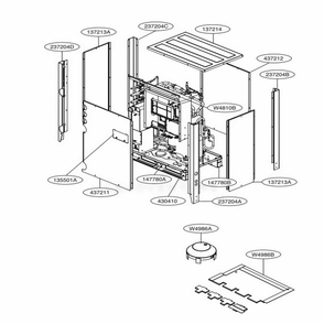 Part Location Diagram of MAZ63479601 LG BRACKET