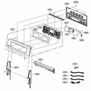 Part Location Diagram of MJH63716106 LG SUPPORTER