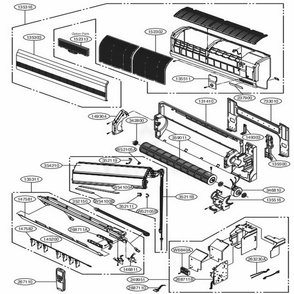 Main Diagram and Parts List for BDMH12SB AMBAHCI LG Air Conditioner
