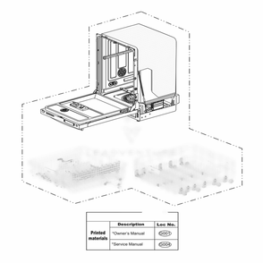 Main 2 Diagram and Parts List for LDF7774BB ABPEEUS LG Dishwasher